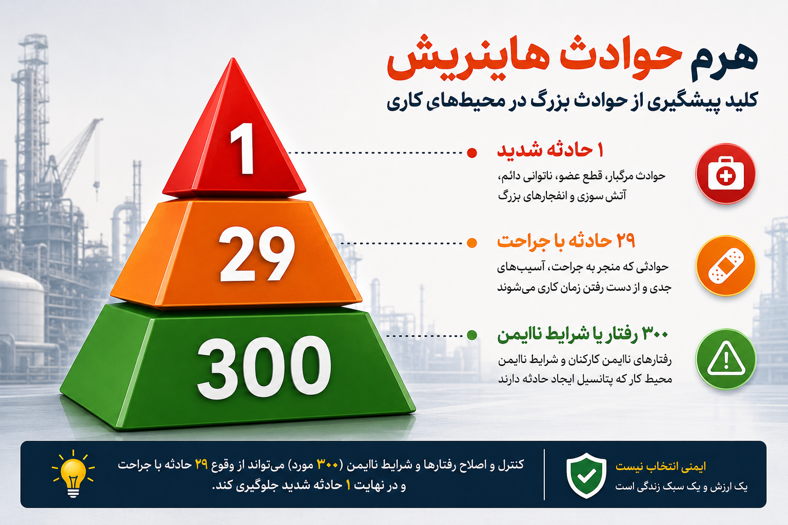 هرم حوادث هاینریش Heinrich