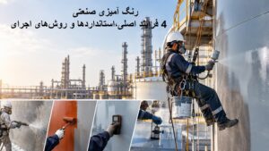رنگ آمیزی صنعتی 4 فرآیند اصلی،استانداردها و روش‌های اجرای